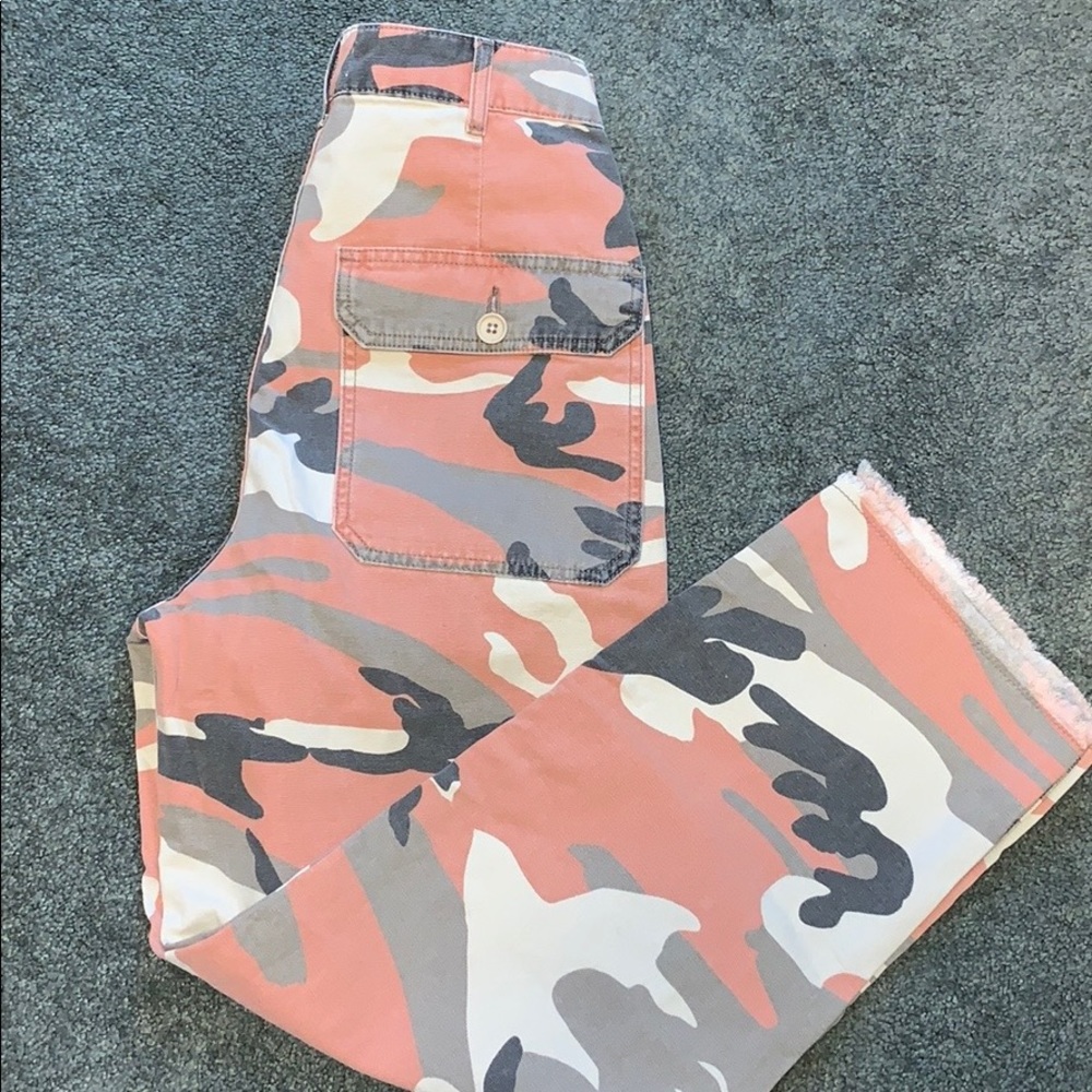 TopShop Rust Multi Crop Jeans